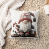 Coussin Gnome de Noël mignonne avec un Sucre de canne sur  (Couverture)