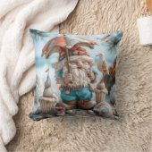 Coussin Gnome de plage avec parapluie (Couverture)