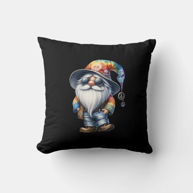 Coussin Gnome Hippie (Recto)
