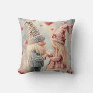Coussin Gnome Romance : Saint Valentin Gnome Couple