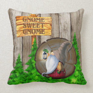 Coussin Gnome rustique doux Gnome