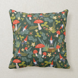 Coussin Gnomes de région boisée