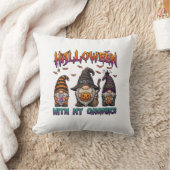 Coussin Gnomes d'Halloween Trois Gnomes Chapeau de Sorcièr (Couverture)