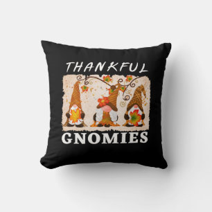 Coussin Gnomies de remerciement avec le mignon trio d'auto