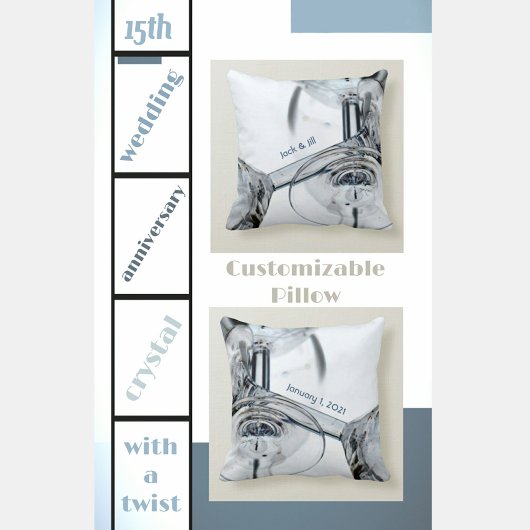 Coussin Gobelets de vin en cristal renversés