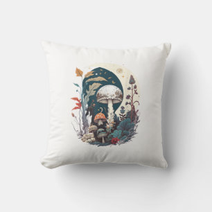 Coussin Goblincore esthétique et Bota de champignon Cottag