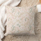 Coussin Gold Blush Floral Wedding Pillow (Couverture)