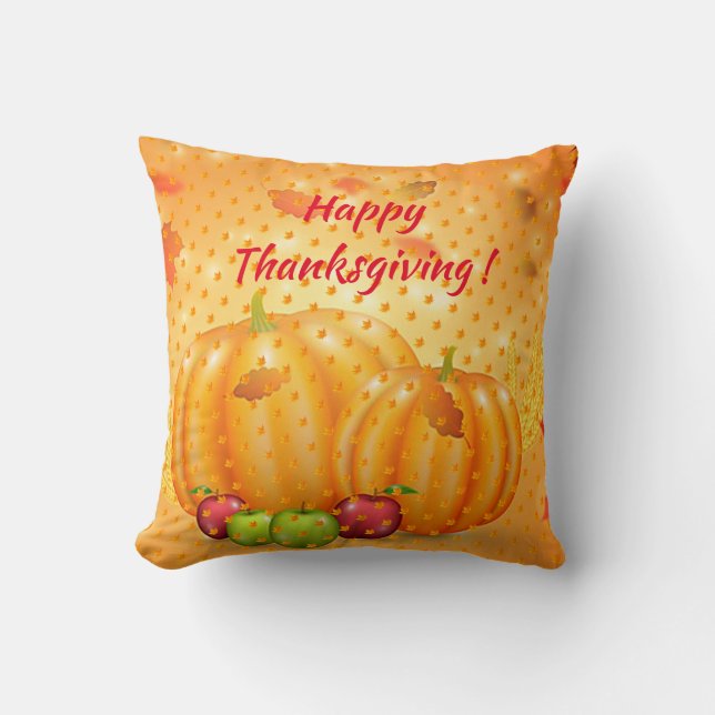 Coussin Gold Cadeau Thanksgiving Meilleur temps automne (Recto)