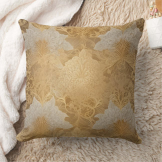 Coussin Gold & cream AI art