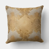 Coussin Gold & cream AI art (Verso)