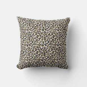 Coussin Gold Glam Black Leopard