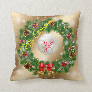 Coussin Gold Love Joyeux Noël