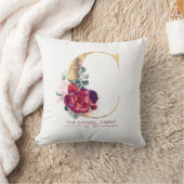 Coussin Gold Parties scintillant C Monogramme Floral Bourg (Couverture)