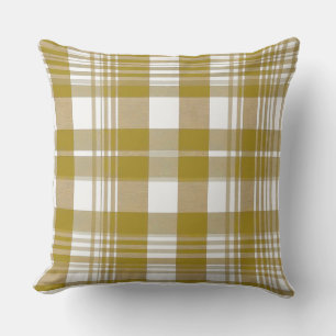 Coussin Gold Plaid