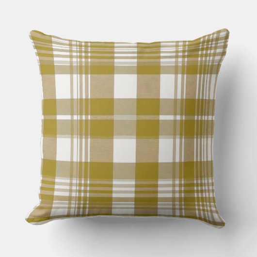 Coussin Gold Plaid (Recto)