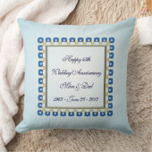 Coussin Gold Sapphire Bleu 45e anniversaire Mariage Jeu (Couverture)