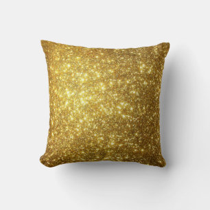 Coussin Gold Sparkle Élégant Joli Parties scintillant de v