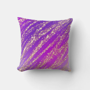 Coussin Gold violet mignon brillant amusant