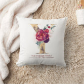 Coussin Gold Y Monogramme Rouge de Bourgogne (Couverture)