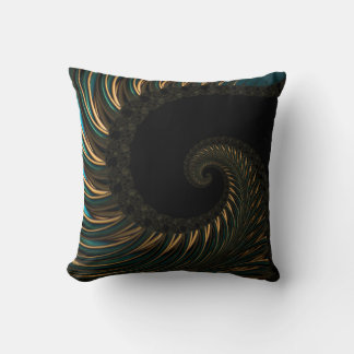 Coussin Golden artistic Spiral Spin, cadre moderne art