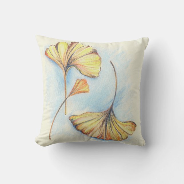 Coussin Golden Autumn Ginkgo (Recto)