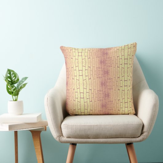 Coussin Golden Brick Wall – Symmetrical Architectural Patt (Chaise)