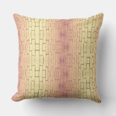 Coussin Golden Brick Wall – Symmetrical Architectural Patt (Recto)