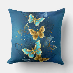 Coussin Golden butterflies