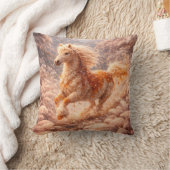 Coussin Golden Fantasy Horse Running Dream Pillow (Couverture)