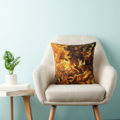Coussin Golden Flow – Molten Energy Art (Chaise)