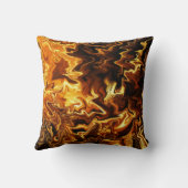 Coussin Golden Flow – Molten Energy Art (Verso)