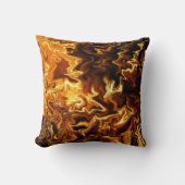 Coussin Golden Flow – Molten Energy Art (Recto)