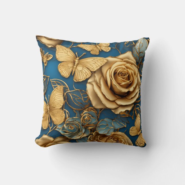 Coussin Golden Garden Harmony (Recto)