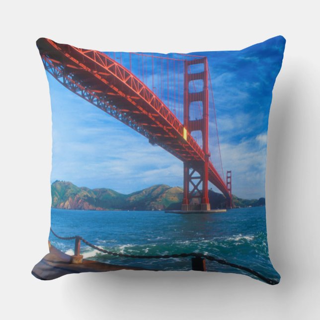 Coussin Golden Gate Bridge, Californie (Recto)