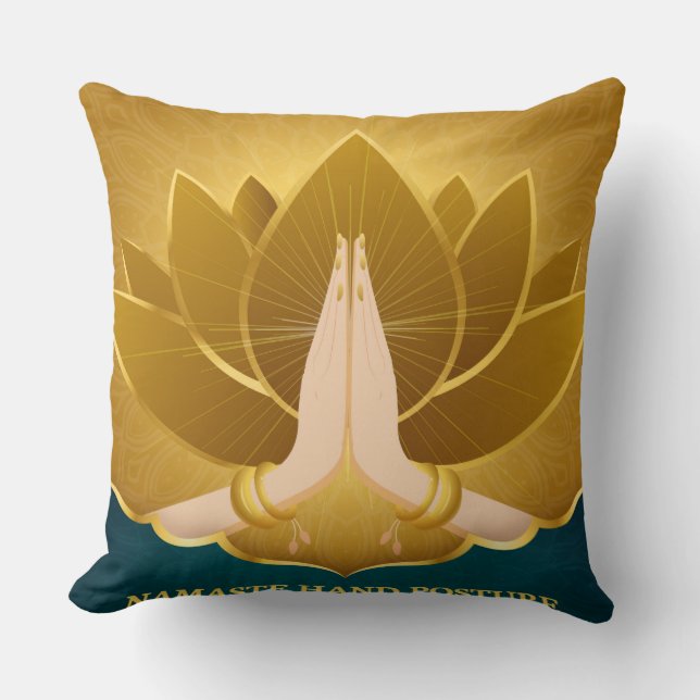 Coussin Golden Namaste (Recto)