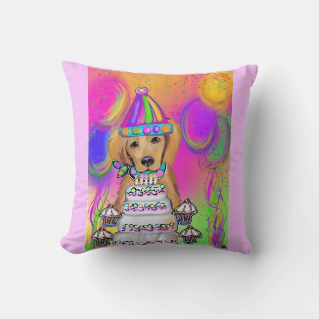 Coussin Golden Retriever (Recto)