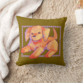 Coussin Golden retriever (Couverture)