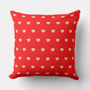 Coussin Golden Sweethees sur Red