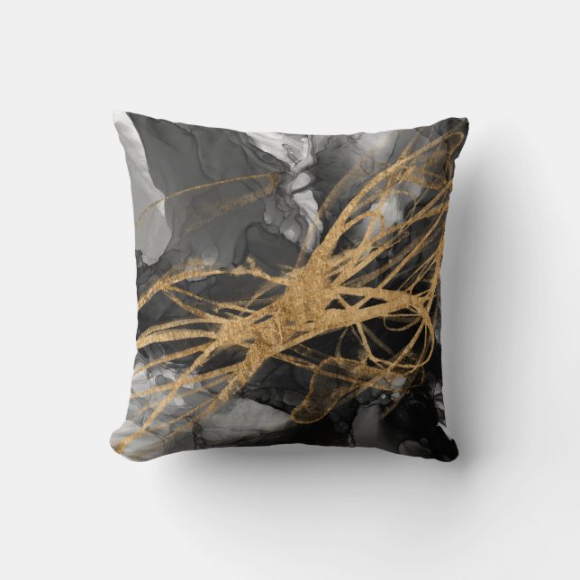 Coussin Golden Vortex I (Recto)
