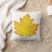 Coussin Golden Yellow Maple Leaf Pillow (Couverture)