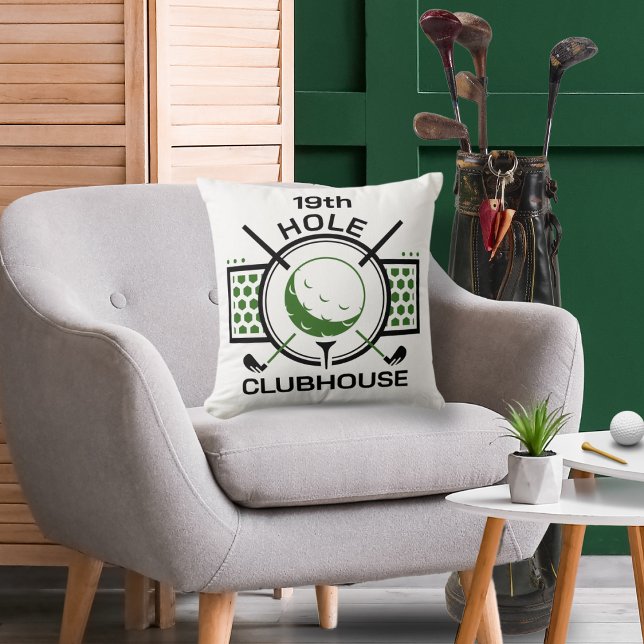 Coussin Golf 19th Hole Clubhouse (Créateur téléchargé)