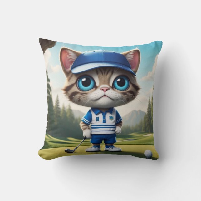 Coussin Golf Cat (Recto)