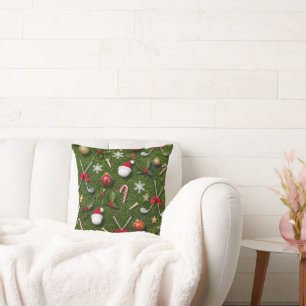 Coussin Golf de Noël sur gazon vert