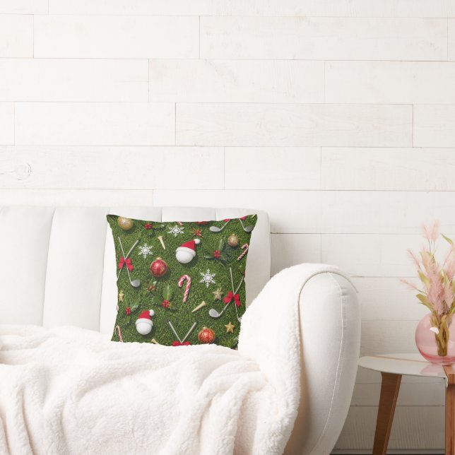 Coussin Golf de Noël sur gazon vert (Canapé)