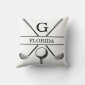 Coussin Golf Design avec couronne (Verso)