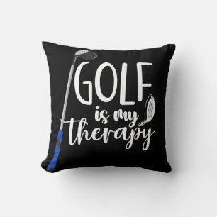 Coussin Golf Drôle dire cadeaux Golf est ma thérapie