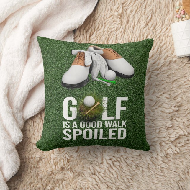 Coussin Golf Drôle dire manger dormir golf répéter (Couverture)