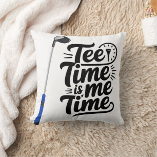 Coussin Golf Funny dire Le temps est moi temps les citatio