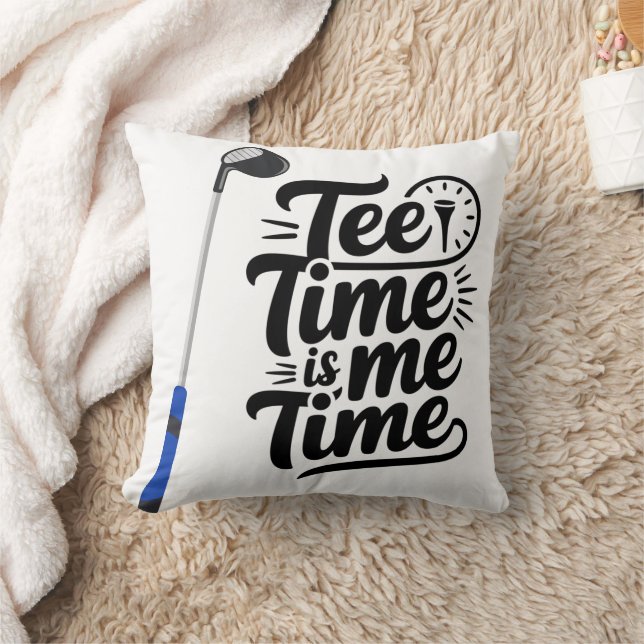 Coussin Golf Funny dire Le temps est moi temps les citatio (Couverture)