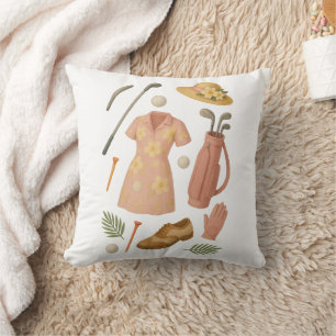 Coussin Golf Hawaiian thème Golfer